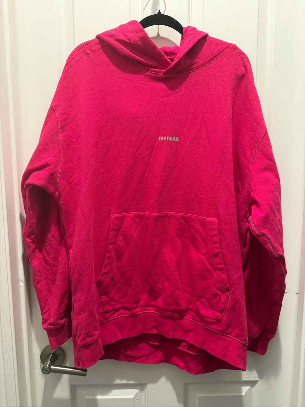 adidas Men's Bright Pink Crewneck Hoodie